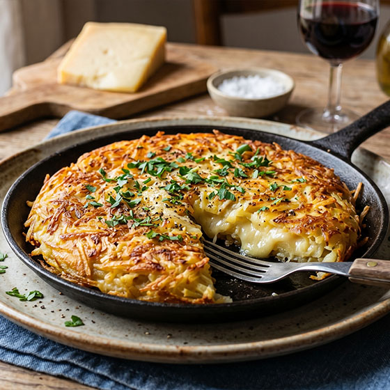 Fricos de papa y queso Montasio